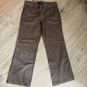 Gap Brown Wide Leg Cargo Trouser Pants Womens 10 Boho Retro Spring Y2K Stretch